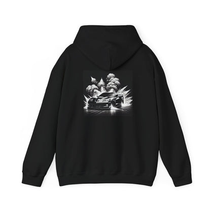 RoyaltyCo. Black Hoodie with C6 ZR1 Graphic